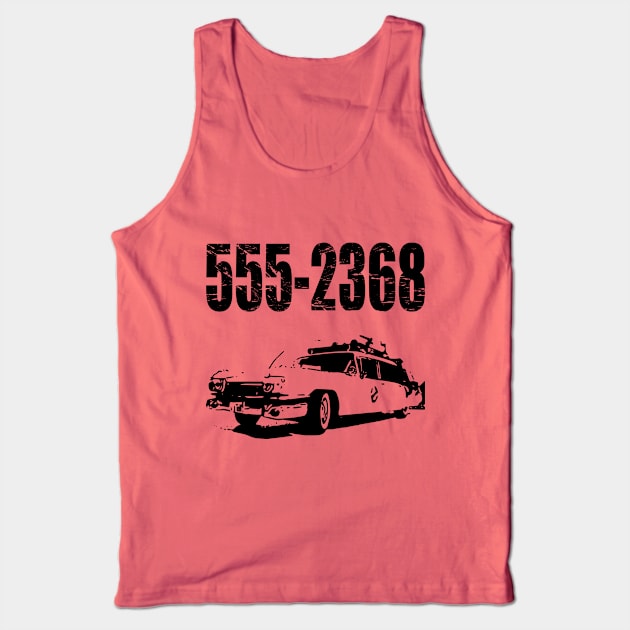 555-2368 (Who Ya Gonna Call)? Tank Top by Jimbanzee